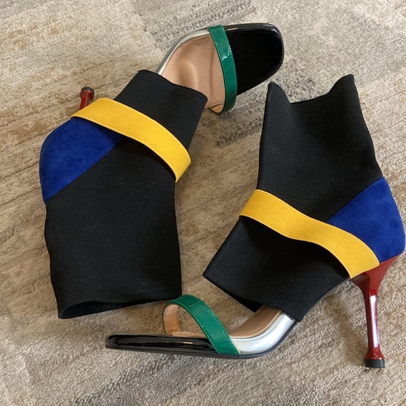 Multi-Color Ankle Heels - Picture 2 of 4